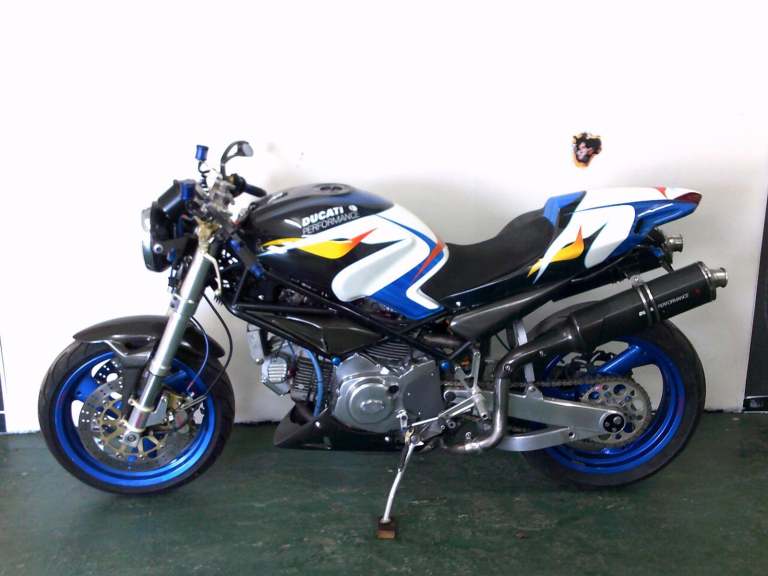 1997 R-reg Ducati 600 Monster streetfighter in multi colours