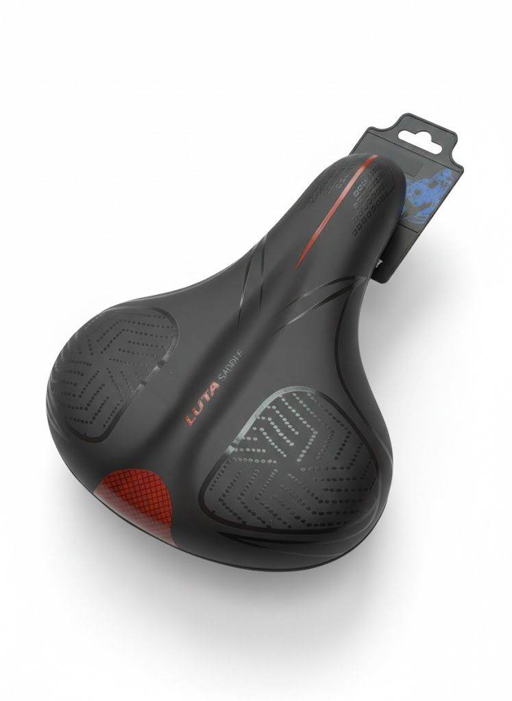 Comfort Bicycle Saddle - Ergonomic Padded Soft Gel Bike Seat with Reflector