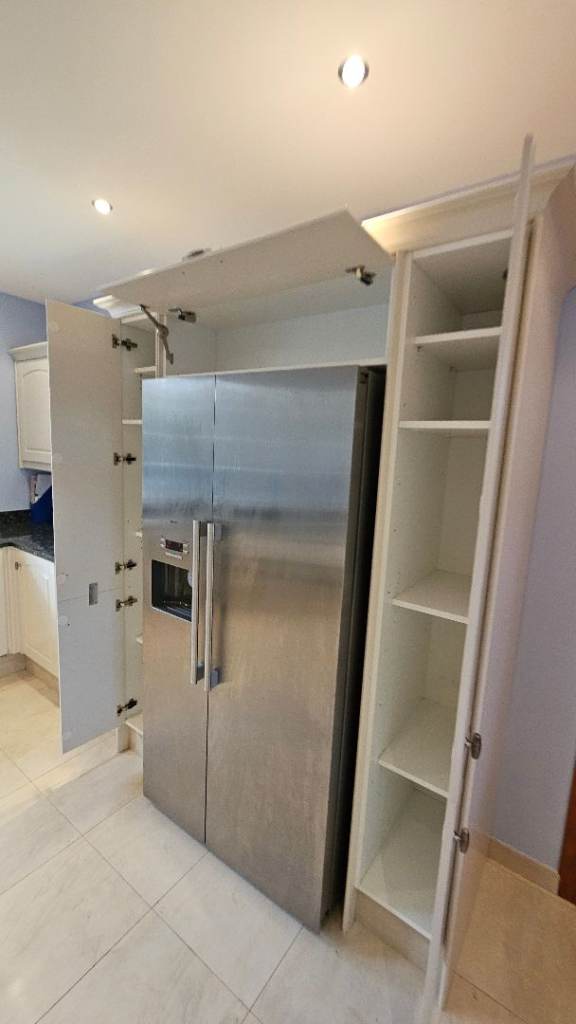 Cream Kitchen Units with Granite Worktops and Franke Sink