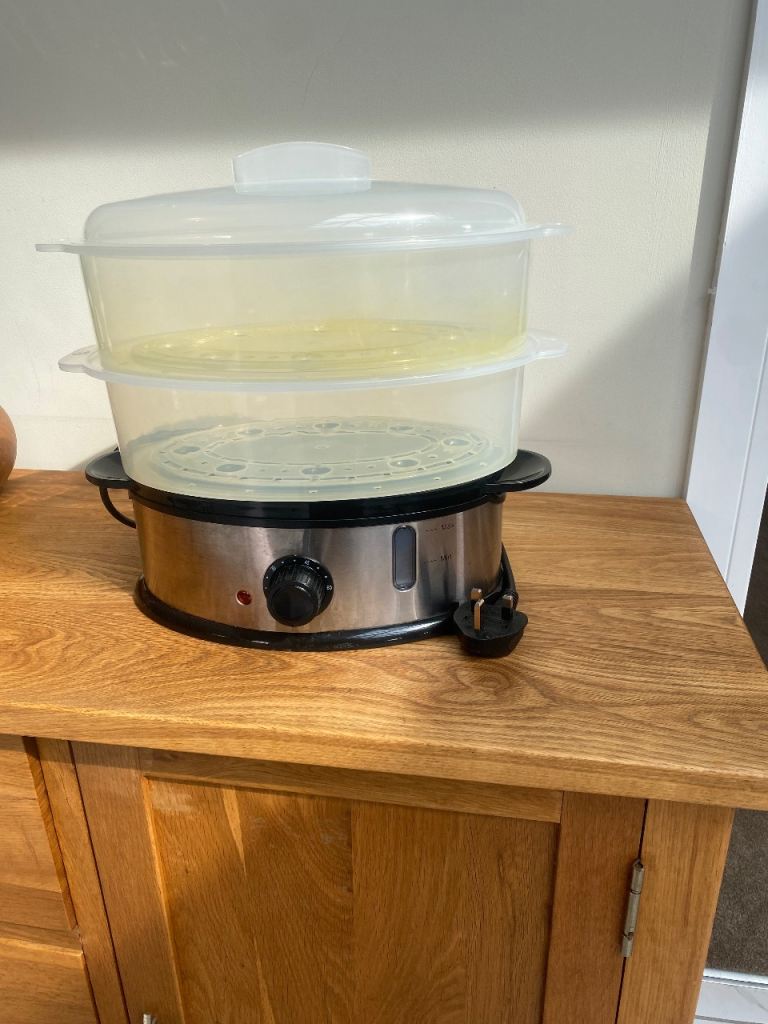 FREE Electric Food Steamer with Two Tiers – Good Condition
