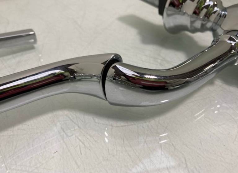 BN PAIR OF TRADITIONAL LEVER ACTION BASIN PILLAR TAPS IN CHROME RRP £95