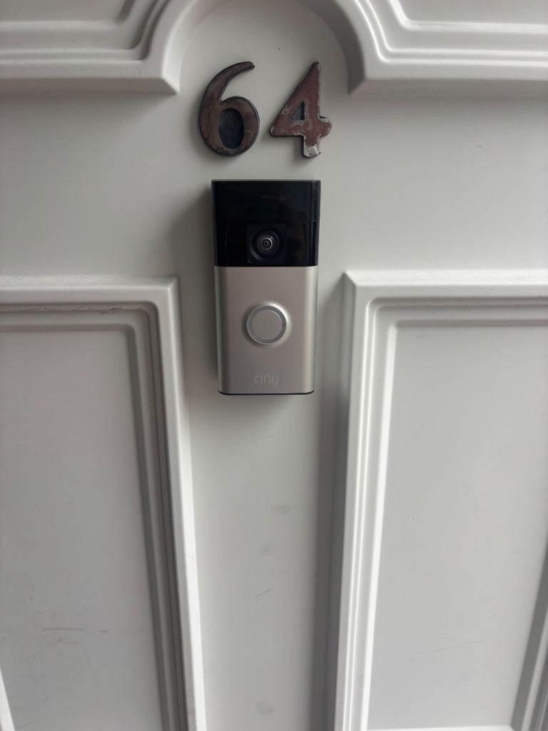Ring Video Doorbell - Silver, As Good As New