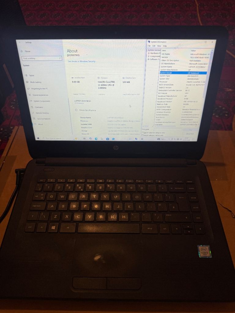HP NOTEBOOK - 2TB MEMORY - 8GB RAM - INTEL I3 - £100