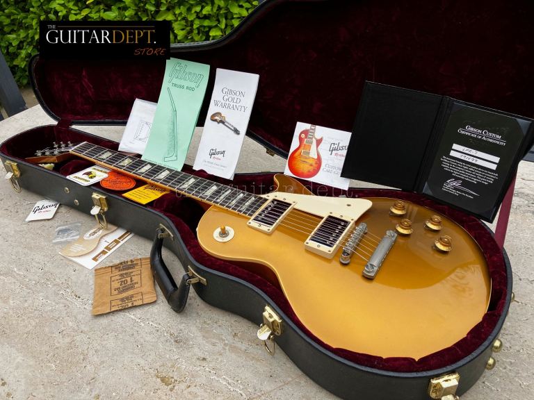 ♚CLEAN ♚ 2009 Gibson CUSTOM SHOP R7 ♚ 1957 Les Paul GOLDTOP ♚ Very Dark Board ! ♚VOS♚57