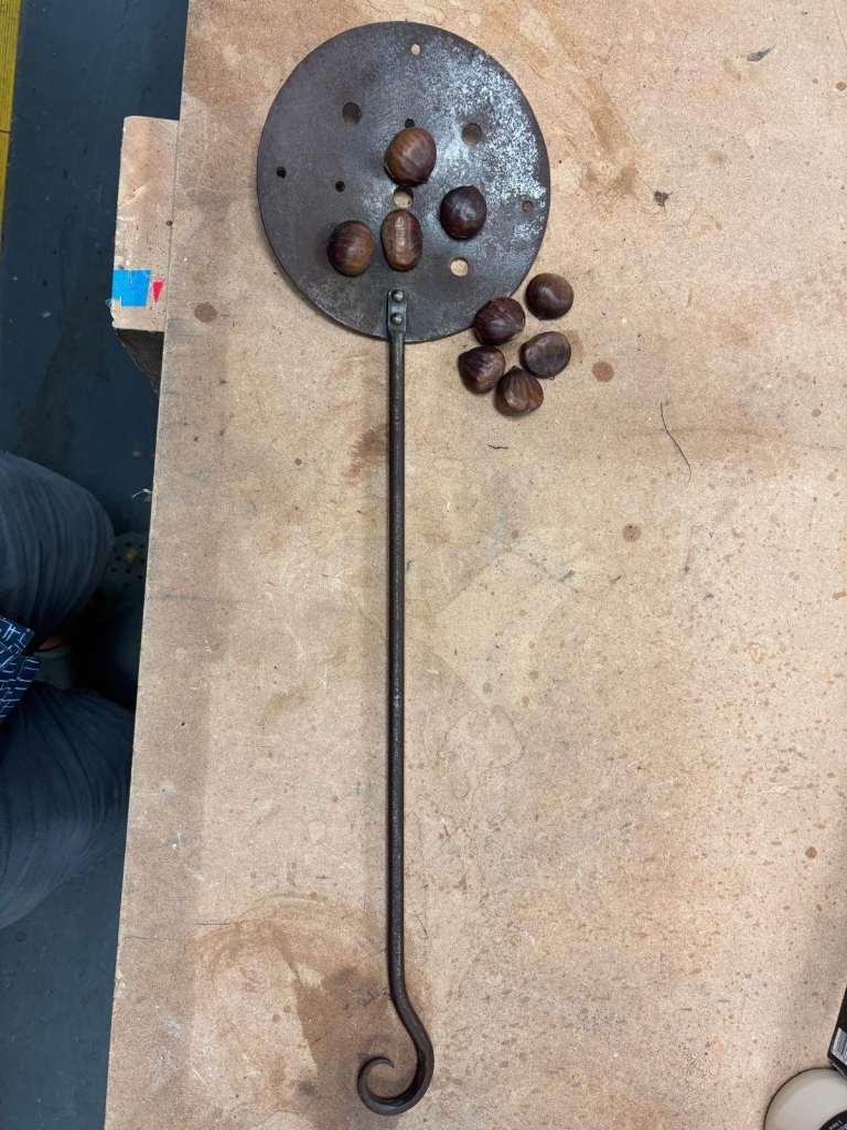 Chestnut Roaster Pan with Long Handle