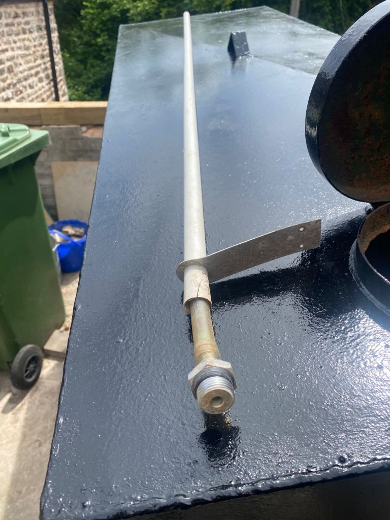 Single skin steel oil tank 1200 litres 