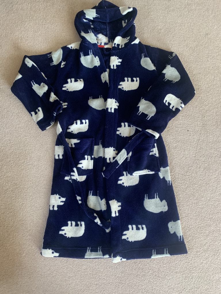 John Lewis polar bear boys dressing gown 12yrs 