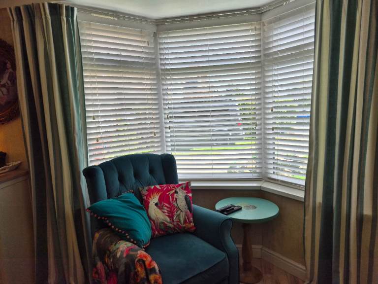 2 x pairs of Hampton striped curtains 