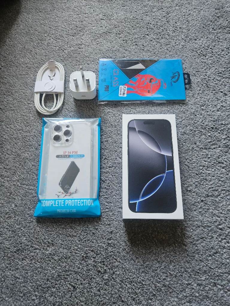 Brand New Iphone 16 Pro Max 256GB 12 Month Warranty Black Unlocked 