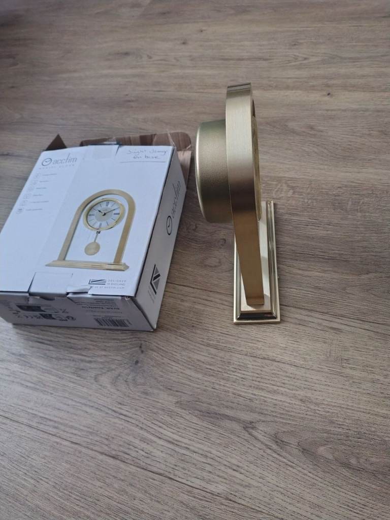 Gold colour clock 