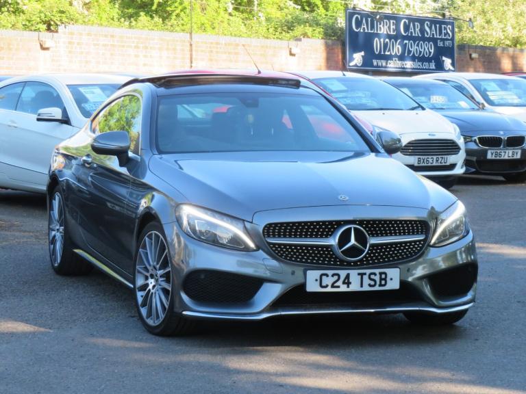 2017 Mercedes-Benz C Class C220d AMG Line Premium 2dr Auto Grey ULEZ COUPE Diesel Automatic