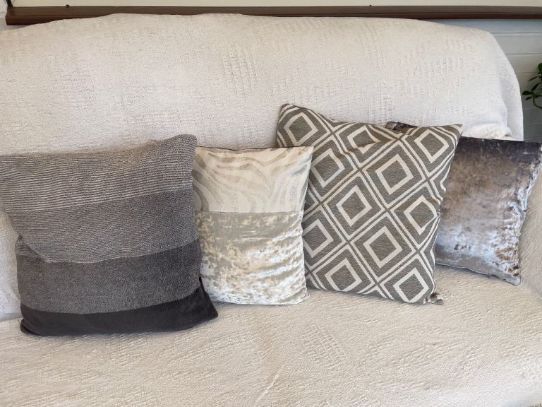 Grey cushions