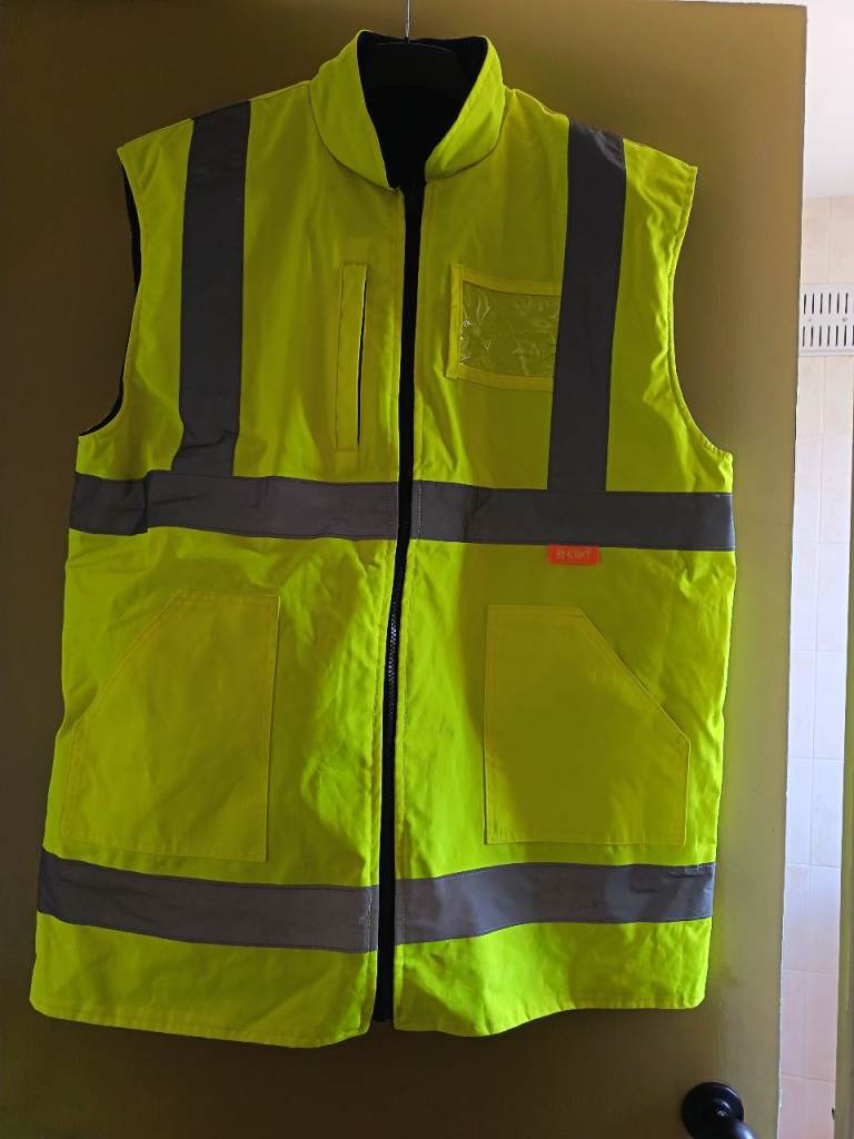 Hi-Vis Work Vest with Reflective Strips – As Good As New