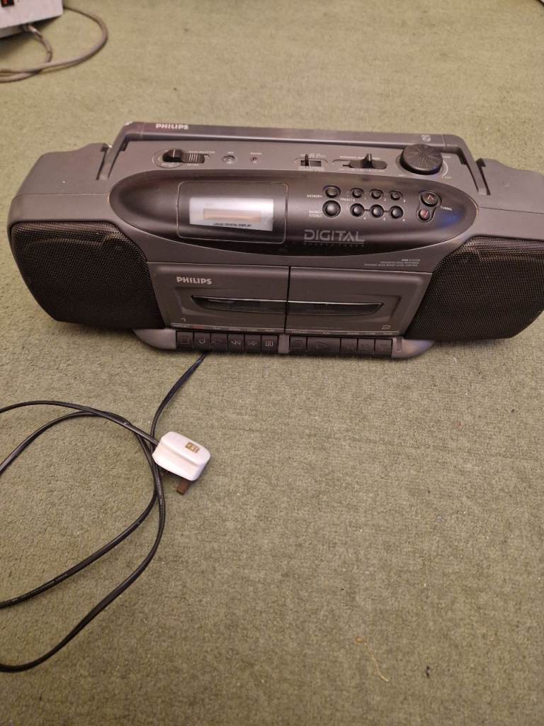 Philips Radio twin cassette recorder