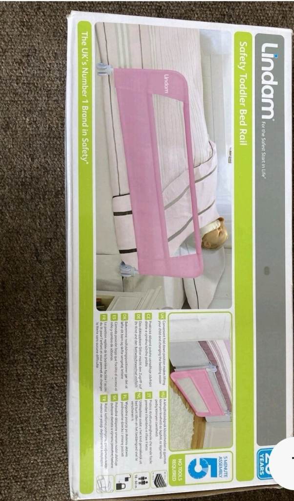 Lindam Pink Bed rail double NEW