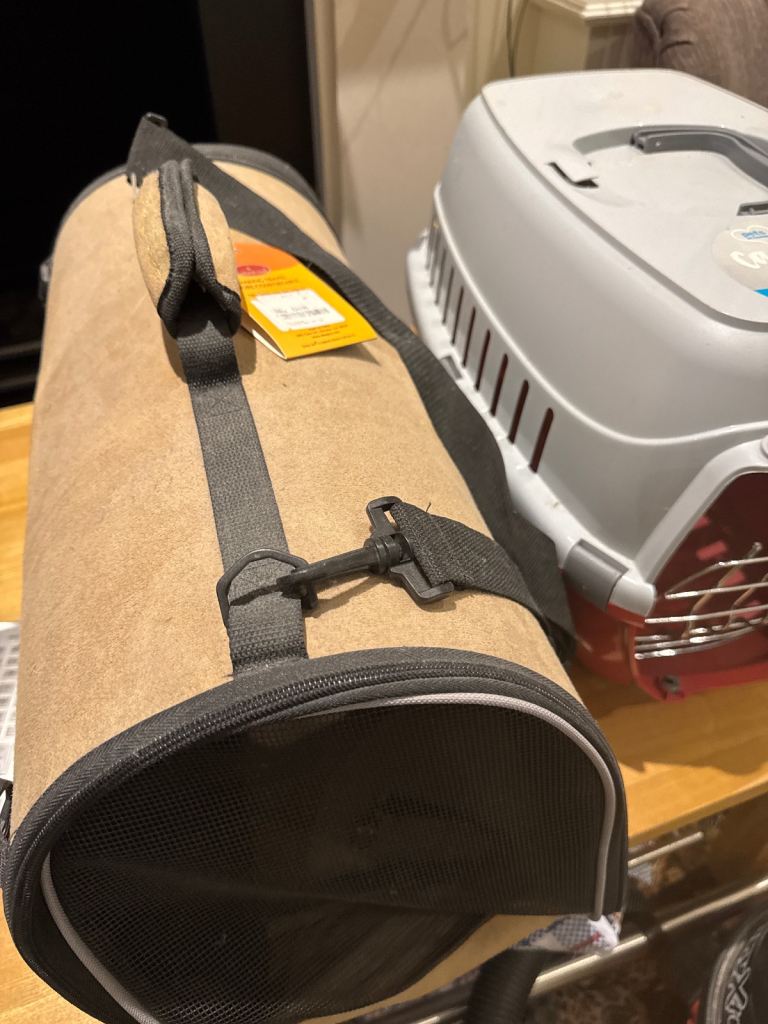Two pet carriers for small pets
