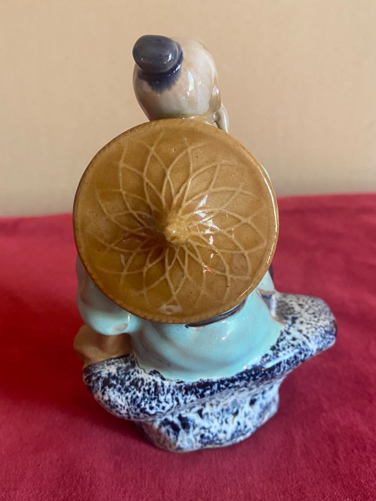 Chinese mudman  glaze fisherman.