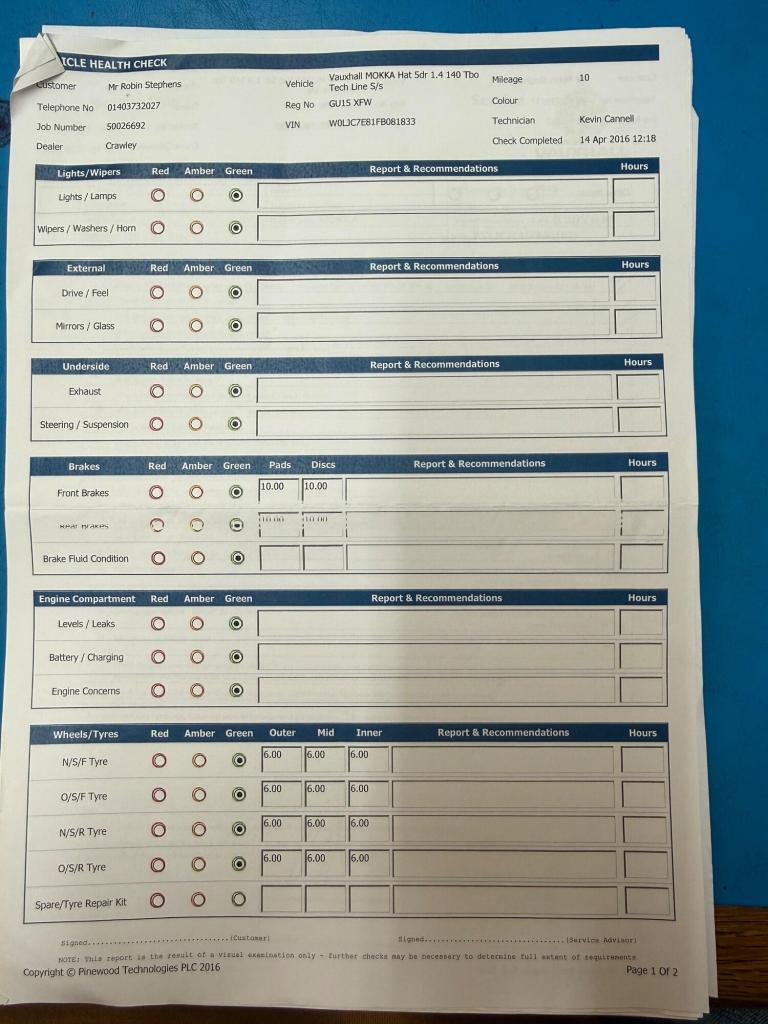 2015 Vauxhall Mokka 1.4T Tech Line 5dr HATCHBACK PETROL Manual