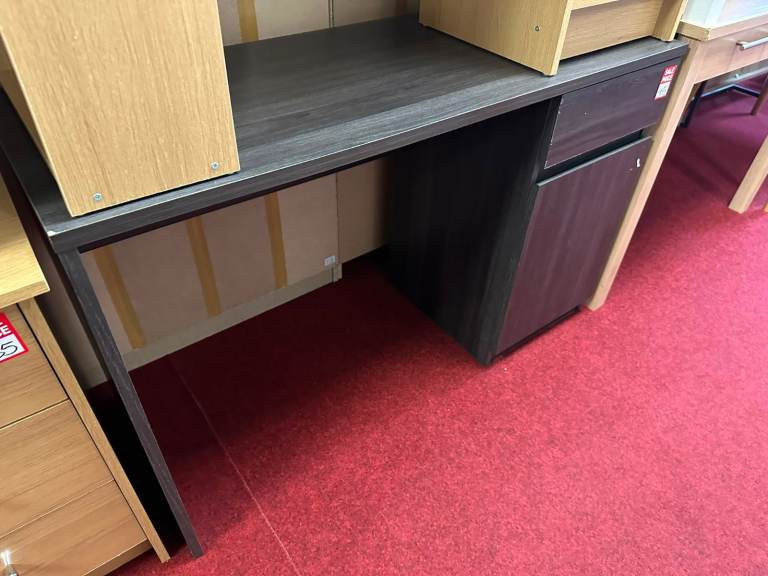 Jenson 1 Drawer Office Desk Black Brow