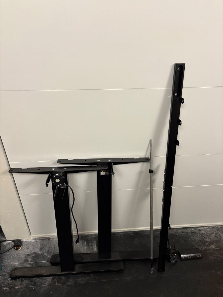 Standing desk frame