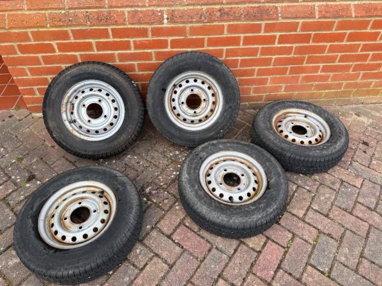 FREE  - 5 x Trailer Steel Wheels