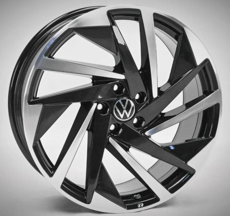 4X NEW ALLOY WHEELS (19" INCH ALLOYS) VW VOLKSWAGEN SCIROCCO TIGUAN T ROC T-ROC ID3 ID.3 R BLACK 