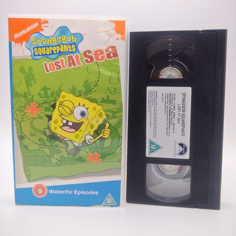 Spongebob Squarepants Lost At Sea VHS PAL UK Video Tape Nicktoons Nickelodeon