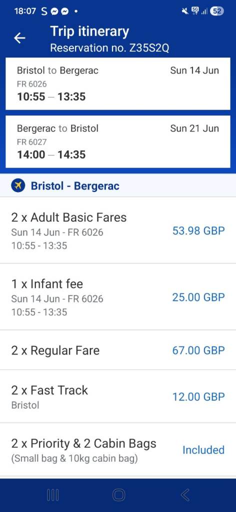 Flights to bergerac france