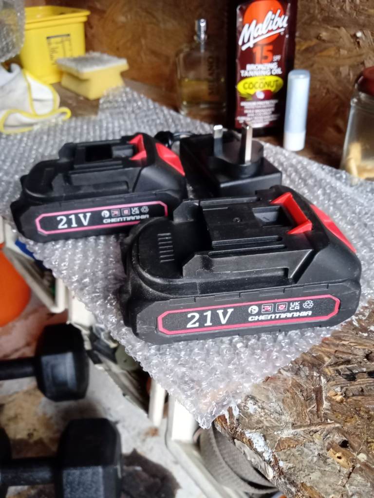 2 battery packs 21 V