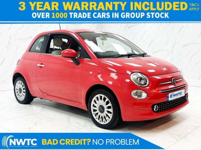2019 Fiat 500 1.2 Lounge Hatchback 3dr Petrol Manual Euro 6 (s/s) (69 bhp) Hatchback Petrol Manual