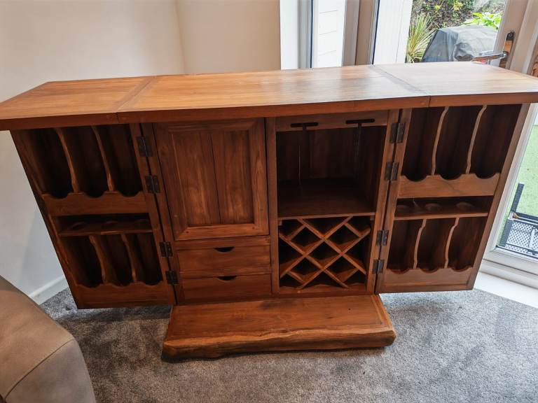 Reclaimed Teak Home Cabinet Bar