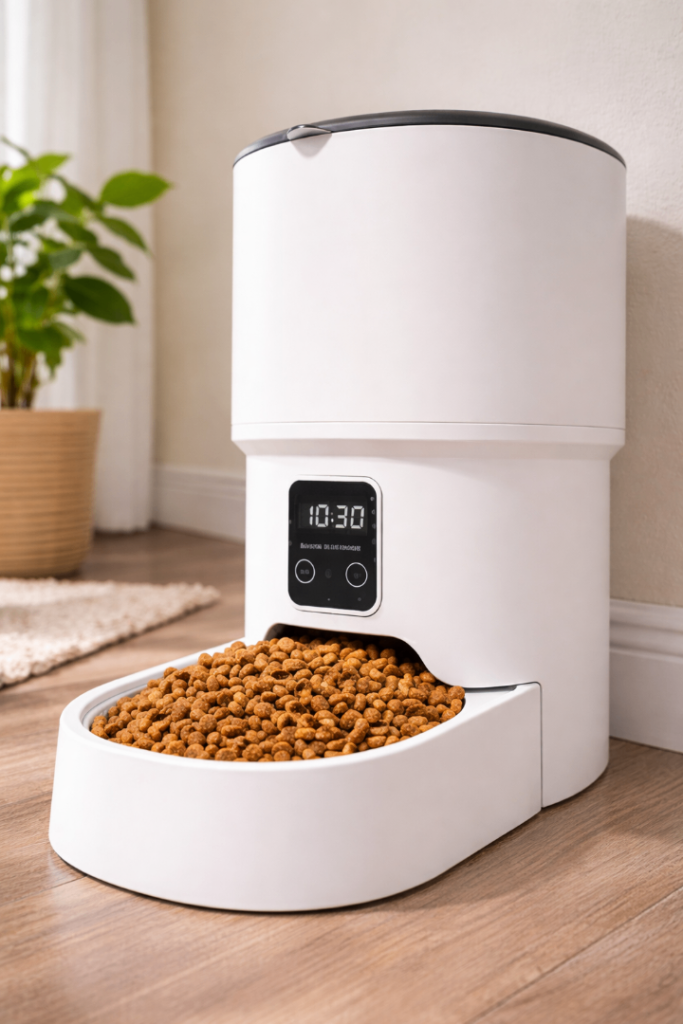 Automatic cat feeder with timer 4L smart food  dispenser for pets 