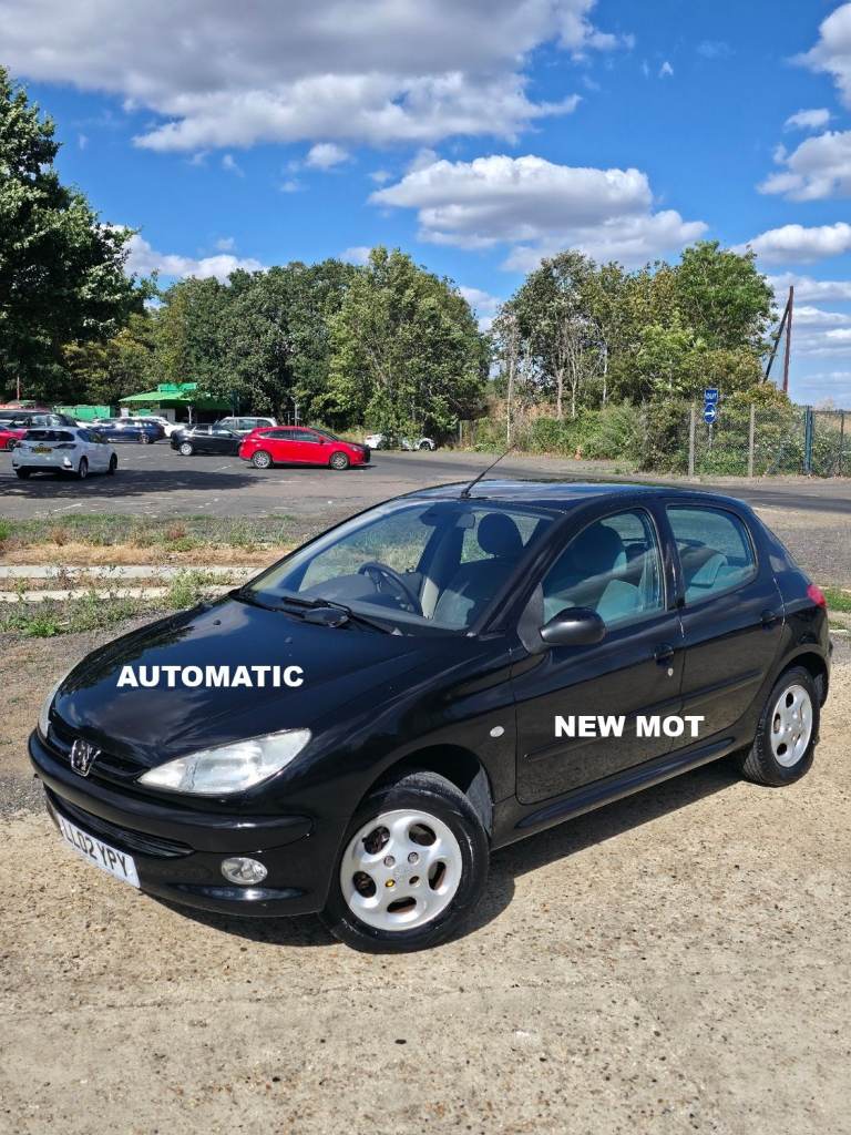 Peugeot 206 GLX AUTOMATIC, 1 prev owner, low mileage 62k, new mot with no advisories