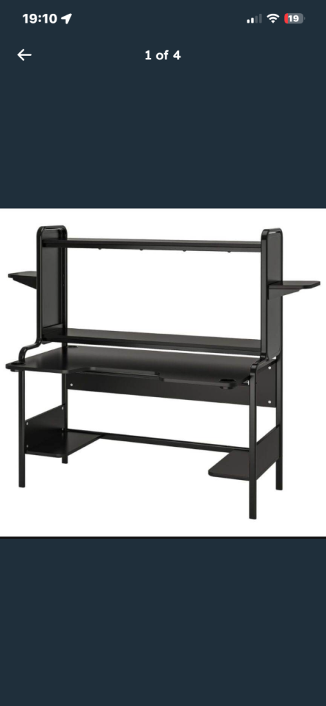 Ikea black desk Ono 
