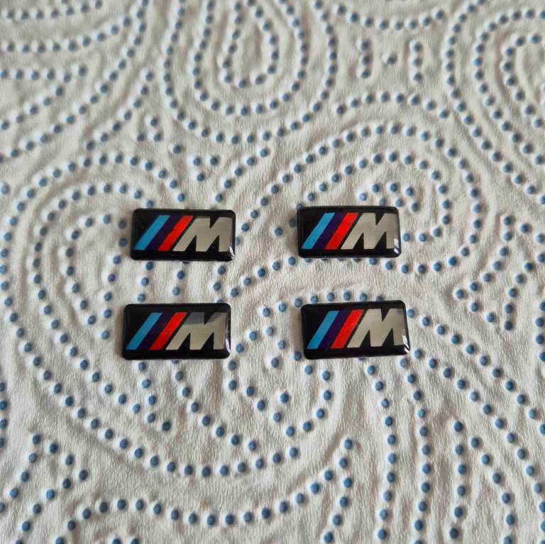 BMW M Sport Alloy Wheel Badge Emblem x 4