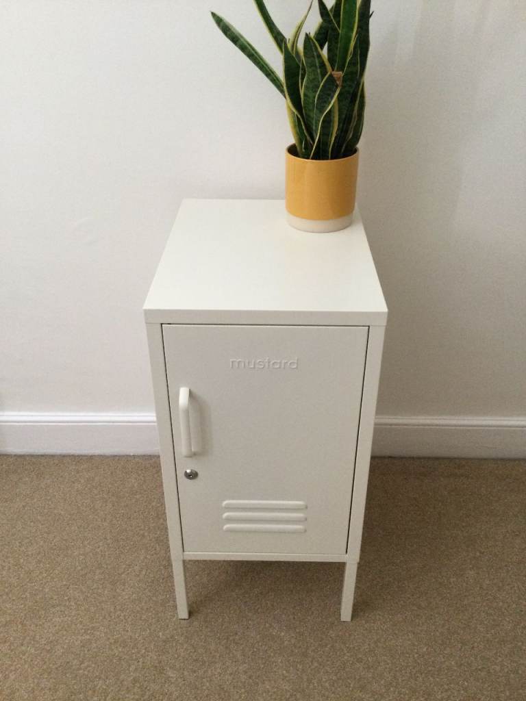 Mustard Locker Bedside Table