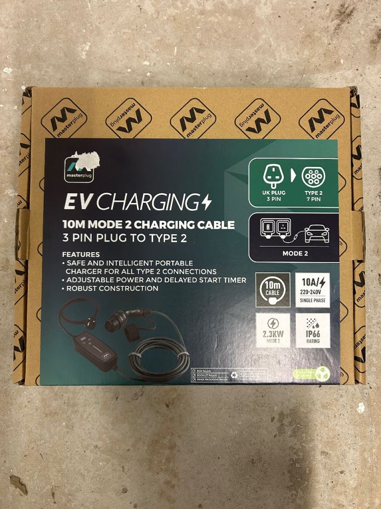 Masterplug EV Charging cable 10 metre