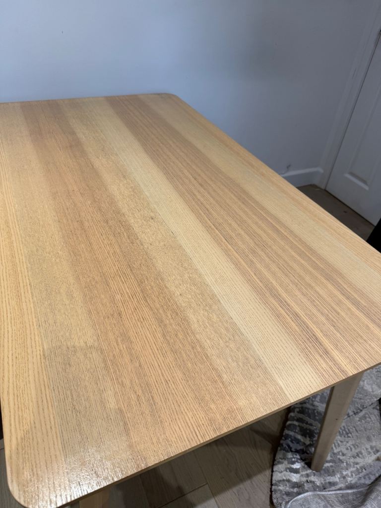 IKEA LISABO Dining Table - Ash Veneer, Good Condition