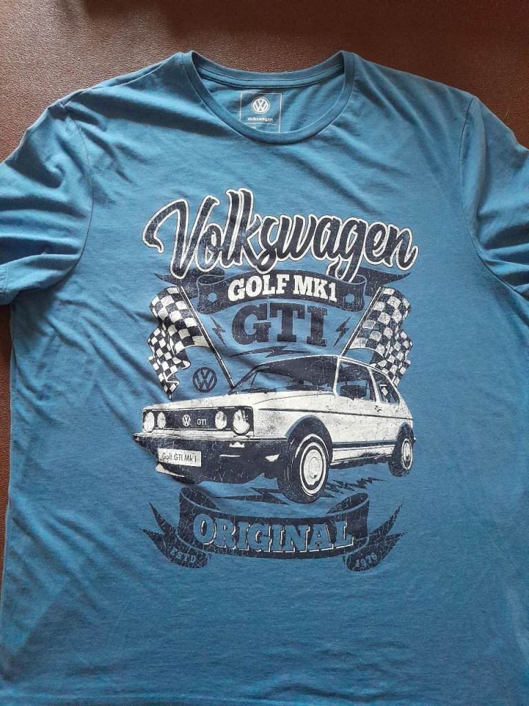 Official Licensed Volkswagon Golf Mk1 T-Shirt Brand New