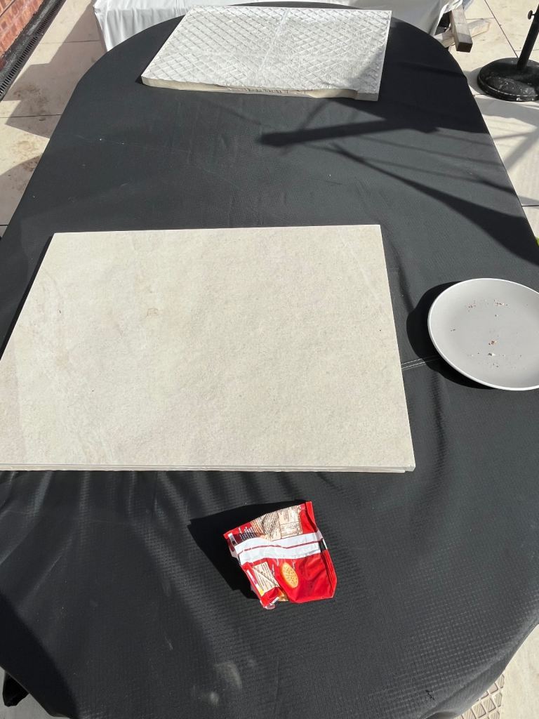 Porcelain patio slabs