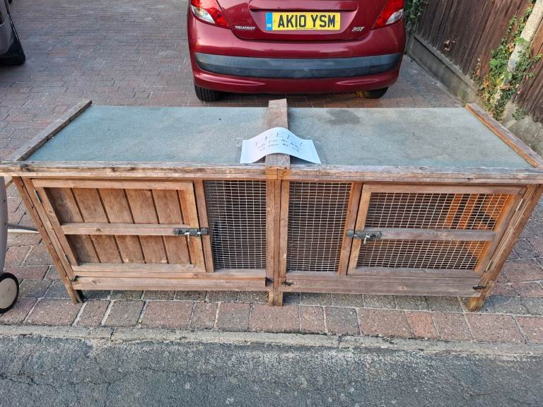 Free wooden animal pet hutch, good condition
