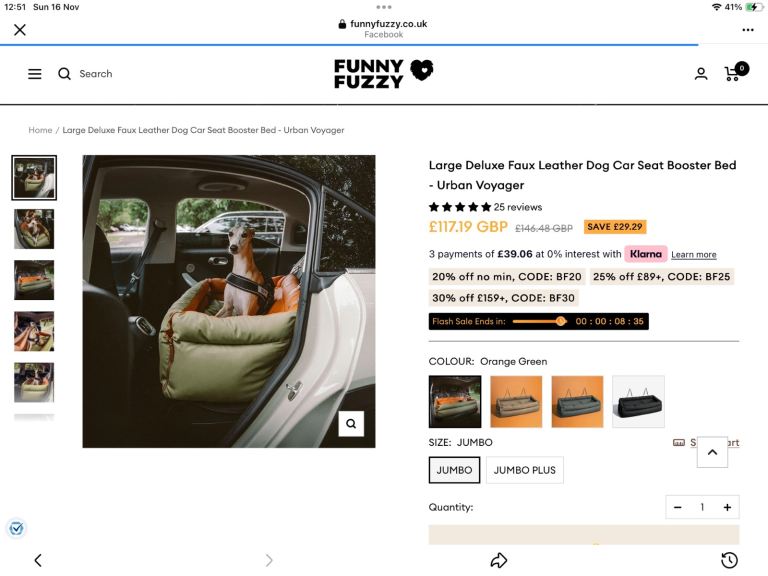 Luxury dog car seat booster bed