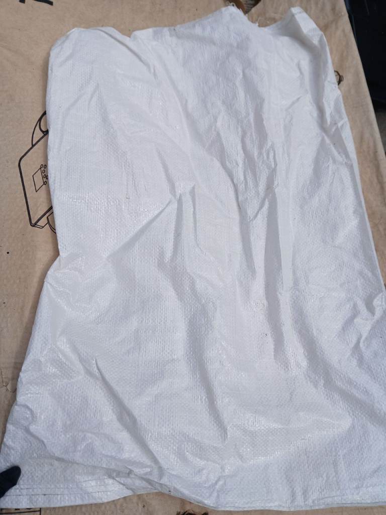  White Woven Plastic Sacks for Storage/Waste