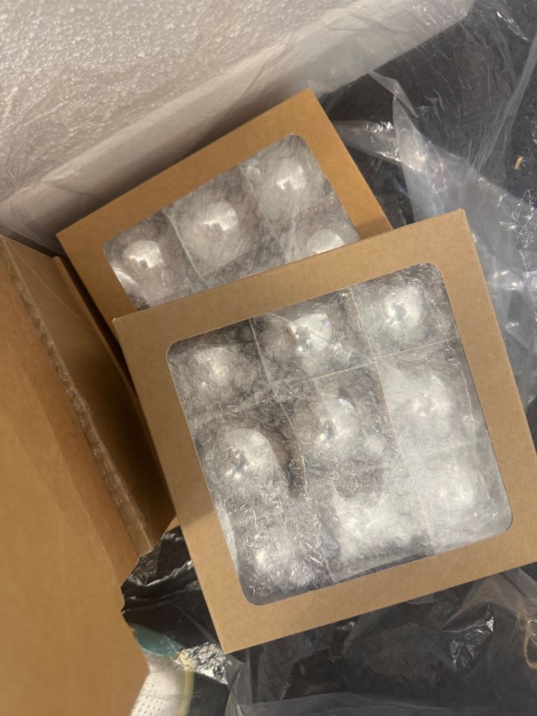 Christmas tree glass bombshell 