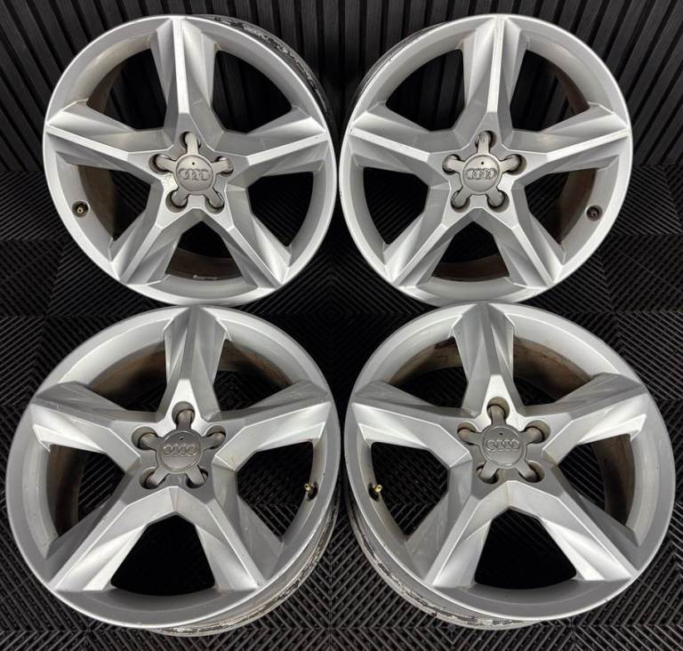 18'' GENUINE AUDI A4 A6 A3 Q5 Q3 STAR SPOKE ALLOY WHEELS ALLOYS