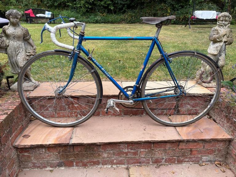 Vintage Ellis Briggs Road Racing Bicycle With Brooks Leather Seat