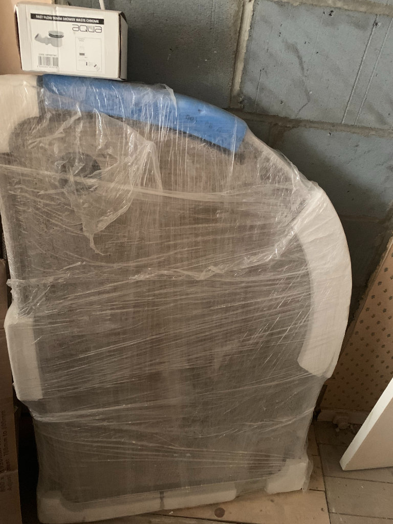 Brand new corner shower tray 1200mm with drain