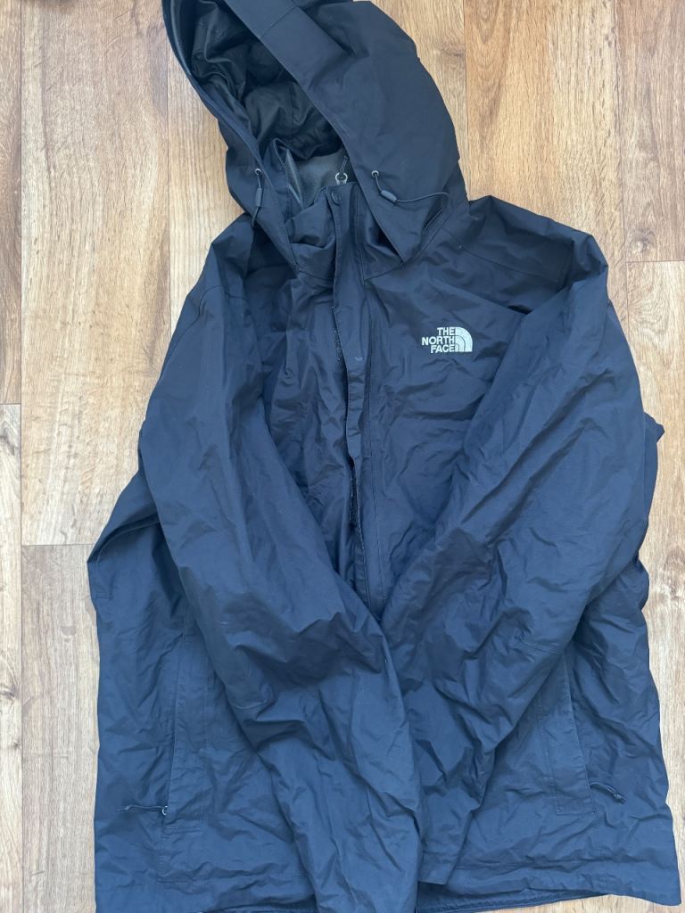 North face rain jacket Large