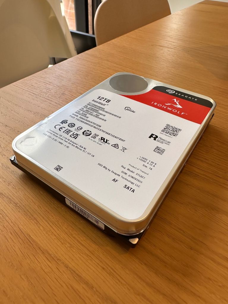 2X 12TB Seagate IronWolf NAS Hard Drives - Virtually new condition - 6 months old