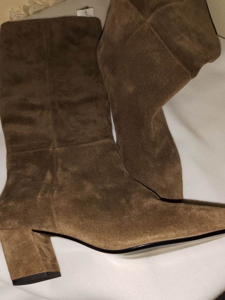 M&S chisel toe suede boots